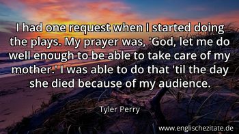Englisches Zitat von Tyler Perry als Bild