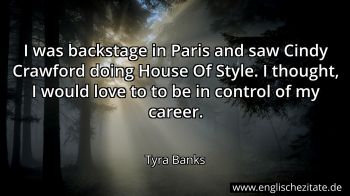 Englisches Zitat von Tyra Banks als Bild