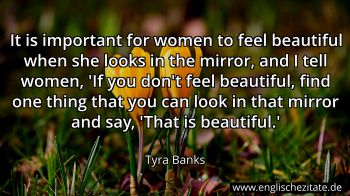 Englisches Zitat von Tyra Banks als Bild