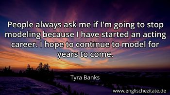 Englisches Zitat von Tyra Banks als Bild
