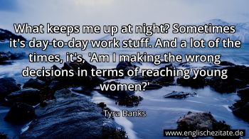 Englisches Zitat von Tyra Banks als Bild