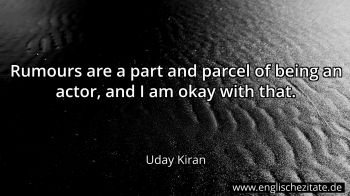 Englisches Zitat von Uday Kiran als Bild