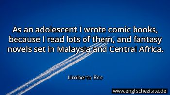 Englisches Zitat von Umberto Eco als Bild