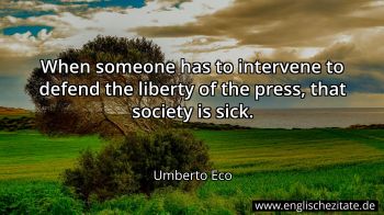 Englisches Zitat von Umberto Eco als Bild