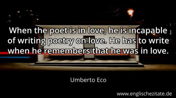 Englisches Zitat von Umberto Eco als Bild