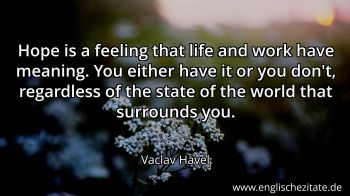Englisches Zitat von Vaclav Havel als Bild