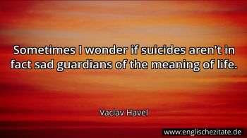 Englisches Zitat von Vaclav Havel als Bild