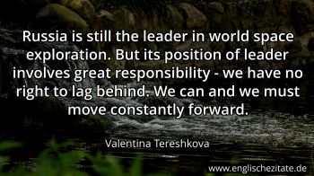 Englisches Zitat von Valentina Tereshkova als Bild