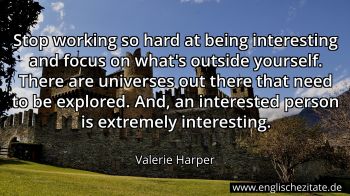 Englisches Zitat von Valerie Harper als Bild