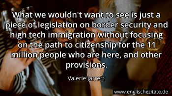 Englisches Zitat von Valerie Jarrett als Bild
