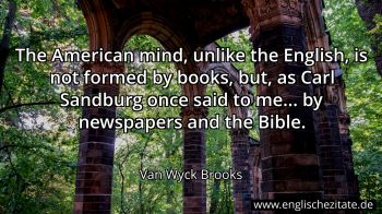Englisches Zitat von Van Wyck Brooks als Bild