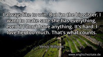 Englisches Zitat von Venus Williams als Bild
