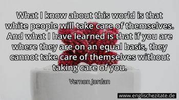 Englisches Zitat von Vernon Jordan als Bild