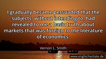 Englisches Zitat von Vernon L. Smith als Bild