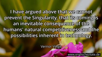 Englisches Zitat von Vernor Vinge als Bild
