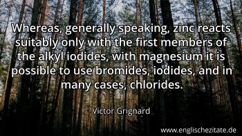 Englisches Zitat von Victor Grignard als Bild