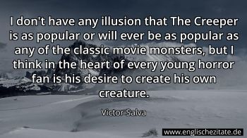 Englisches Zitat von Victor Salva als Bild
