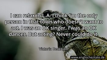 Englisches Zitat von Victoria Beckham als Bild
