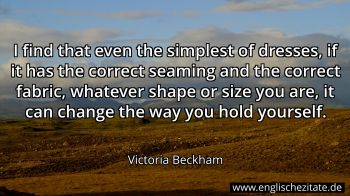 Englisches Zitat von Victoria Beckham als Bild