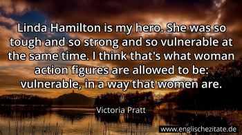 Englisches Zitat von Victoria Pratt als Bild