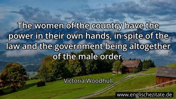 Englisches Zitat von Victoria Woodhull als Bild