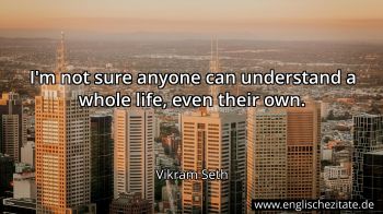 Englisches Zitat von Vikram Seth als Bild