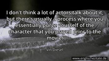 Englisches Zitat von Vin Diesel als Bild