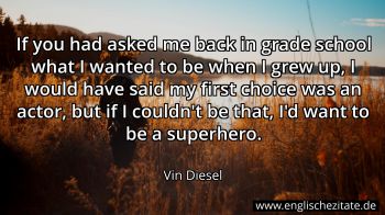 Englisches Zitat von Vin Diesel als Bild