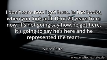 Englisches Zitat von Vince Carter als Bild