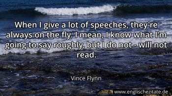 Englisches Zitat von Vince Flynn als Bild