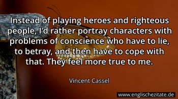 Englisches Zitat von Vincent Cassel als Bild
