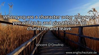 Englisches Zitat von Vincent D'Onofrio als Bild