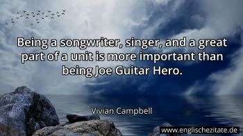 Englisches Zitat von Vivian Campbell als Bild