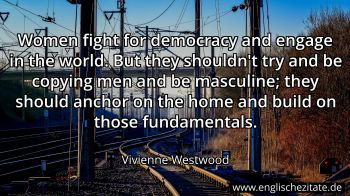 Englisches Zitat von Vivienne Westwood als Bild