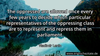 Englisches Zitat von Vladimir Lenin als Bild