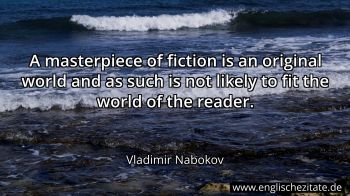 Englisches Zitat von Vladimir Nabokov als Bild