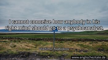 Englisches Zitat von Vladimir Nabokov als Bild