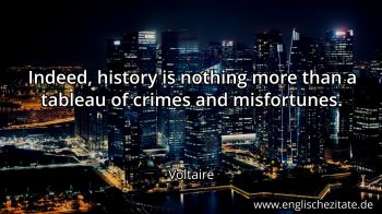 Englisches Zitat von Voltaire als Bild