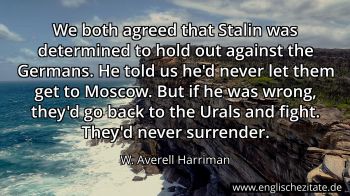 Englisches Zitat von W. Averell Harriman als Bild