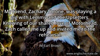 Englisches Zitat von W. Earl Brown als Bild