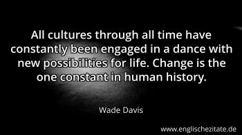 Englisches Zitat von Wade Davis als Bild