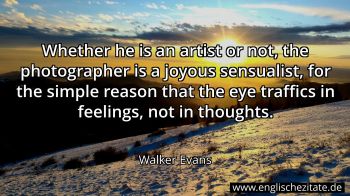 Englisches Zitat von Walker Evans als Bild