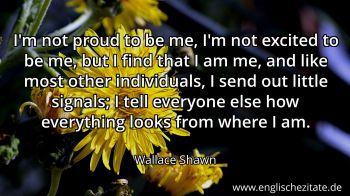 Englisches Zitat von Wallace Shawn als Bild