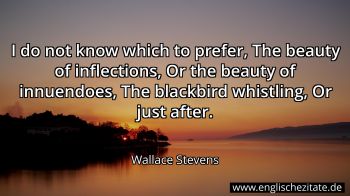 Englisches Zitat von Wallace Stevens als Bild