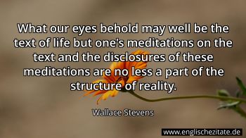 Englisches Zitat von Wallace Stevens als Bild