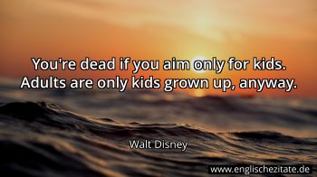 Englisches Zitat von Walt Disney als Bild