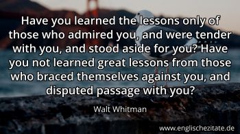 Englisches Zitat von Walt Whitman als Bild