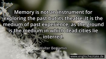 Englisches Zitat von Walter Benjamin als Bild
