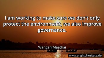 Englisches Zitat von Wangari Maathai als Bild