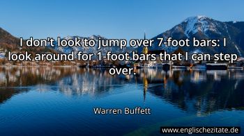 Englisches Zitat von Warren Buffett als Bild